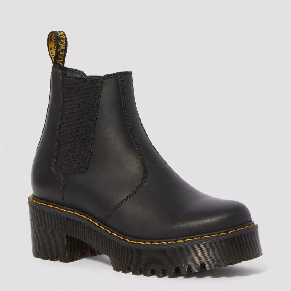Dr. Martens Rometty Black Platform Chelsea Boots